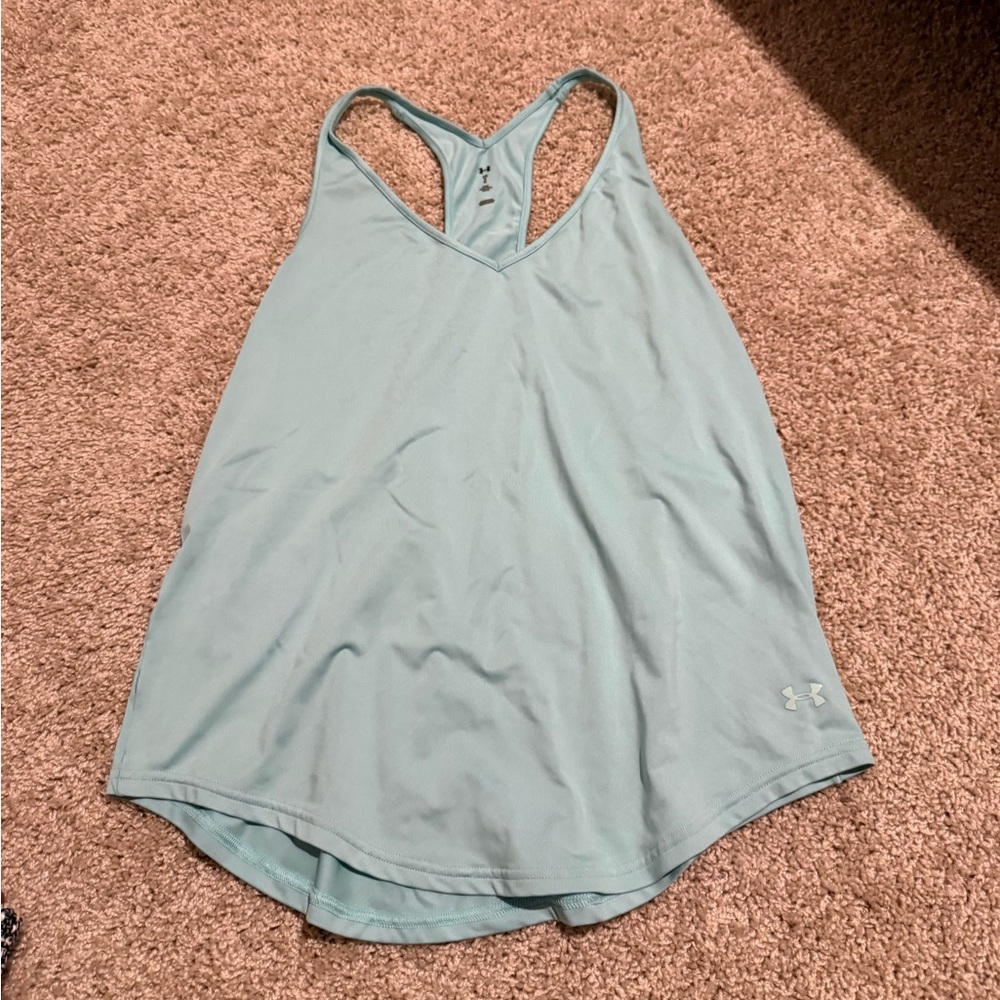 LG Women's Light Teal Racerback Tank Top
